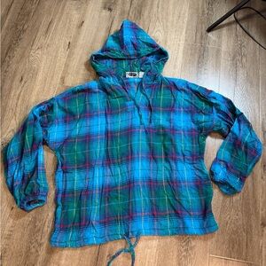 Plaid Kids Jacket with Hood